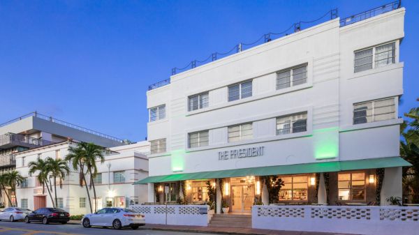Zewnętrzny hotel President South Beach