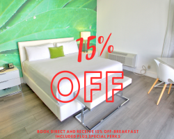 BOOK NOW AND RECEIVE 15% OFF